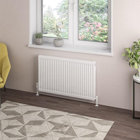 Eastbrook Type 21 Compact Panel Radiator 600mm x 1200mm - Gloss White - 25.0112 - TAP 'N' SHOWER
