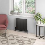 Eastbrook Type 21 6Compact Panel Radiator 00mm x 600mm - Matt Black - 25.0128 - TAP 'N' SHOWER
