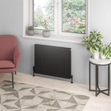 Eastbrook Type 21 6Compact Panel Radiator 00mm x 800mm - Matt Black - 25.0129 - TAP 'N' SHOWER
