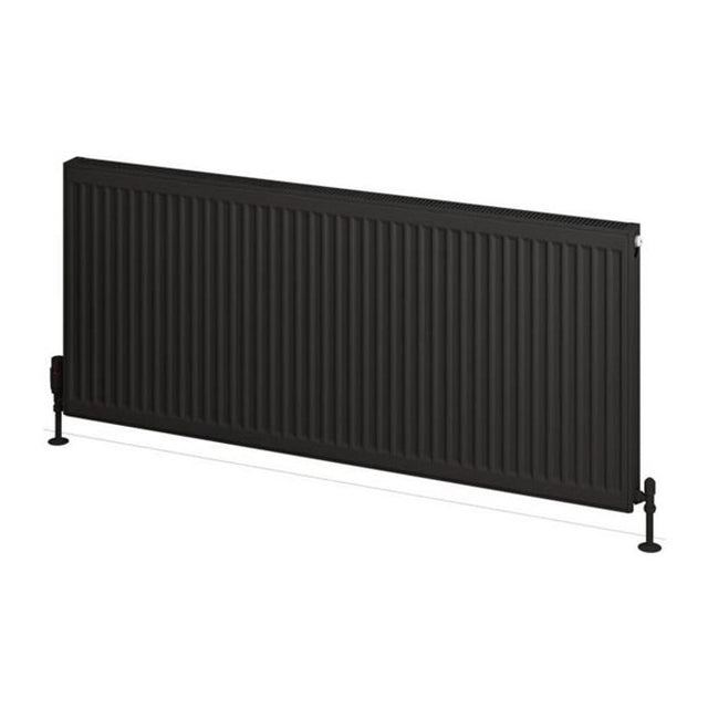Eastbrook Type 21 Compact Panel Radiator 600mm x 1600mm - Matt Black - 25.0133 - TAP 'N' SHOWER