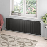 Eastbrook Type 21 Compact Panel Radiator 600mm x 1800mm - Matt Black - 25.0134 - TAP 'N' SHOWER