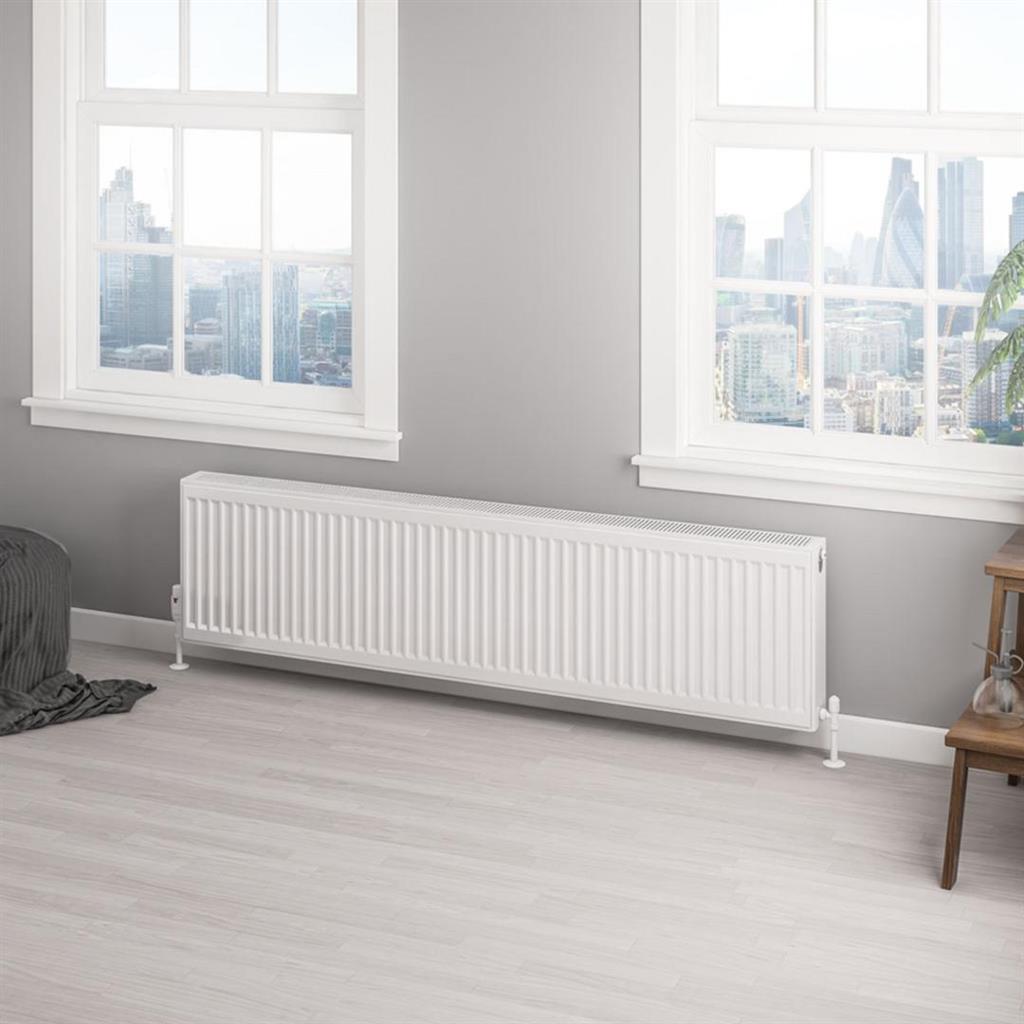 Eastbrook Type 22 Compact Panel Radiator 300mm x 1600mm - Gloss White - 25.0153 - TAP 'N' SHOWER
