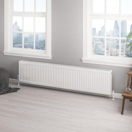 Eastbrook Type 22 Compact Panel Radiator 400mm x 2000mm - Gloss White - 25.0155 - TAP 'N' SHOWER