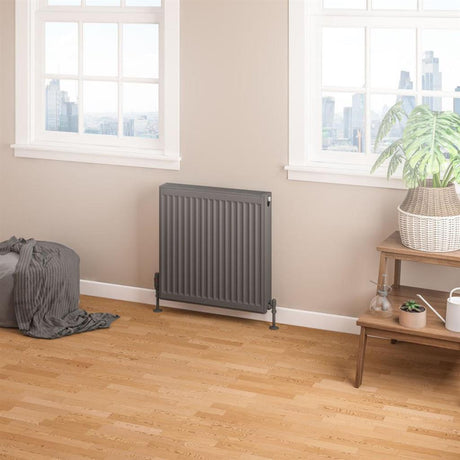 Eastbrook Type 22 Compact Panel Radiator 600mm x 800mm - Matt Anthracite - 25.0188 - TAP 'N' SHOWER