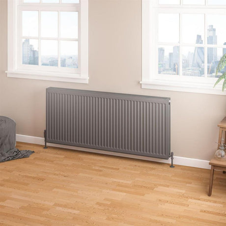 Eastbrook Type 22 Compact Panel Radiator 600mm x 1600mm - Gloss Anthracite - 25.0192 - TAP 'N' SHOWER