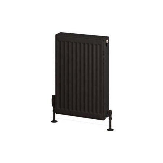 Eastbrook Type 22 Compact Panel Radiator 600mm x 400mm - Matt Black - 25.0194 - TAP 'N' SHOWER