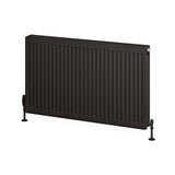 Eastbrook Type 22 Compact Panel Radiator 600mm x 1200mm - Matt Black - 25.0198 - TAP 'N' SHOWER
