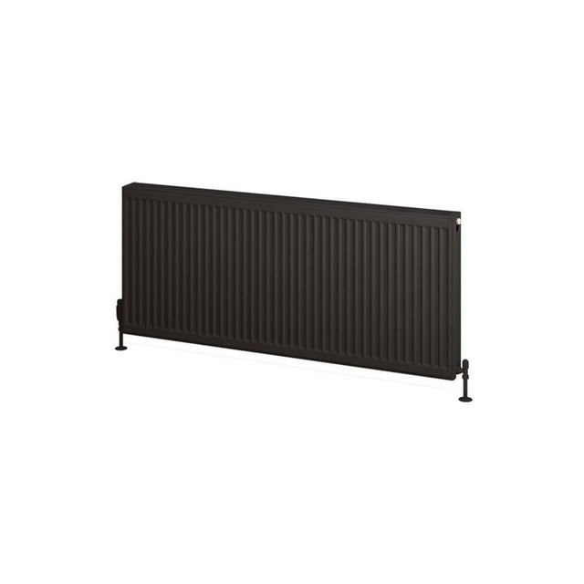 Eastbrook Type 22 Compact Panel Radiator 600mm x 1300mm - Matt Black - 25.0199 - TAP 'N' SHOWER