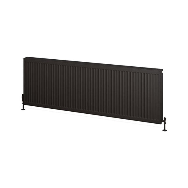 Eastbrook Type 22 Compact Panel Radiator 600mm x 1800mm - Matt Black - 25.0201 - TAP 'N' SHOWER