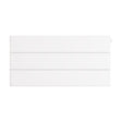 Eastbrook Flat Cover Plate With Lines 300mm x 600mm - Gloss White - 25.5070 - TAP 'N' SHOWER