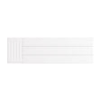 Eastbrook Flat Cover Plate With Lines 300mm x 1000mm - Gloss White - 25.5072 - TAP 'N' SHOWER