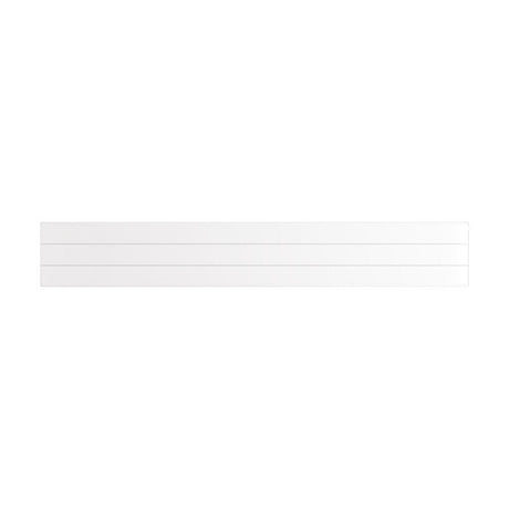 Eastbrook Flat Cover Plate With Lines 300mm x 2000mm - Gloss White - 25.5076 - TAP 'N' SHOWER