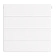 Eastbrook Flat Cover Plate With Lines 400mm x 400mm - Gloss White - 25.5077 - TAP 'N' SHOWER