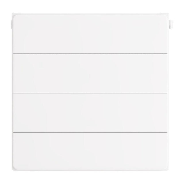 Eastbrook Flat Cover Plate With Lines 400mm x 400mm - Gloss White - 25.5077 - TAP 'N' SHOWER