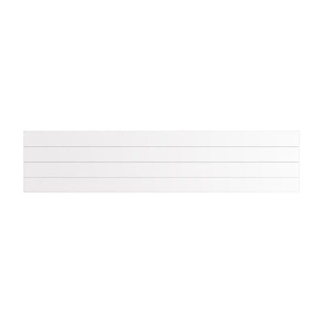 Eastbrook Flat Cover Plate With Lines 400mm x 1800mm - Gloss White - 25.5088 - TAP 'N' SHOWER