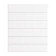 Eastbrook Flat Cover Plate With Lines 600mm x 500mm - Gloss White - 25.5106 - TAP 'N' SHOWER