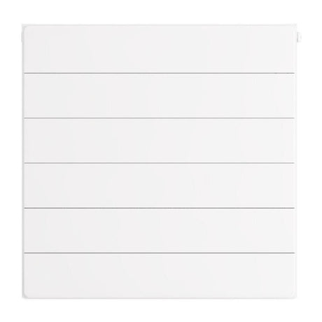 Eastbrook Flat Cover Plate With Lines 600mm x 600mm - Gloss White - 25.5107 - TAP 'N' SHOWER