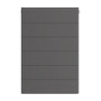 Eastbrook Flat Cover Plate With Lines 600mm x 400mm - Matt Anthracite - 25.5120 - TAP 'N' SHOWER