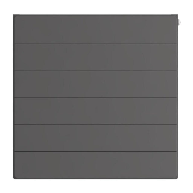 Eastbrook Flat Cover Plate With Lines 600mm x 600mm - Matt Anthracite - 25.5121 - TAP 'N' SHOWER