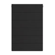 Eastbrook Flat Cover Plate With Lines 600mm x 400mm - Matt Black - 25.5128 - TAP 'N' SHOWER