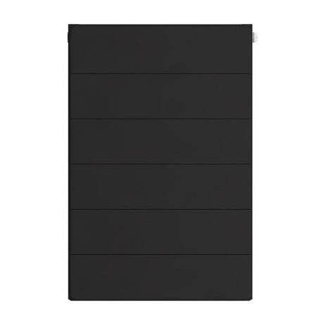 Eastbrook Flat Cover Plate With Lines 600mm x 400mm - Matt Black - 25.5128 - TAP 'N' SHOWER