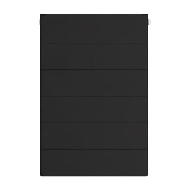 Eastbrook Flat Cover Plate With Lines 600mm x 400mm - Matt Black - 25.5128 - TAP 'N' SHOWER