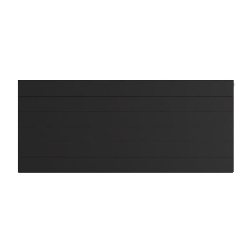 Eastbrook Flat Cover Plate With Lines 600mm x 1400mm - Matt Black - 25.5133 - TAP 'N' SHOWER