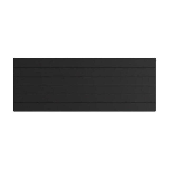 Eastbrook Flat Cover Plate With Lines 600mm x 1600mm - Matt Black - 25.5134 - TAP 'N' SHOWER