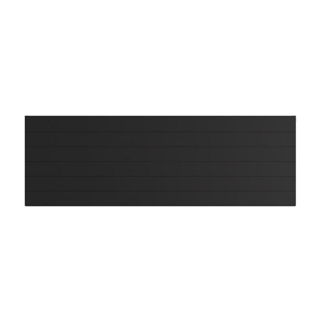 Eastbrook Flat Cover Plate With Lines 600mm x 1800mm - Matt Black - 25.5135 - TAP 'N' SHOWER