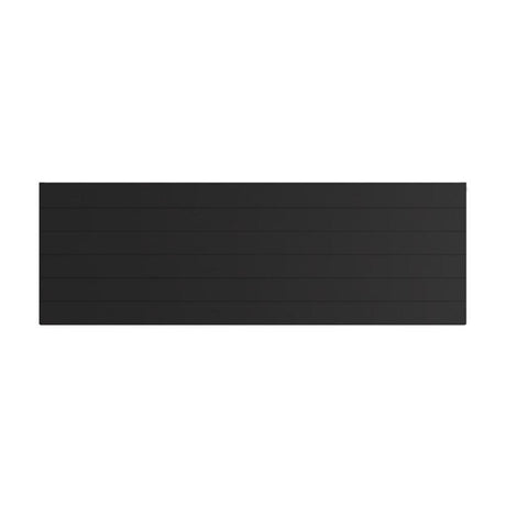 Eastbrook Flat Cover Plate With Lines 600mm x 1800mm - Matt Black - 25.5135 - TAP 'N' SHOWER