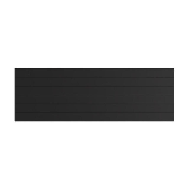 Eastbrook Flat Cover Plate With Lines 600mm x 1800mm - Matt Black - 25.5135 - TAP 'N' SHOWER