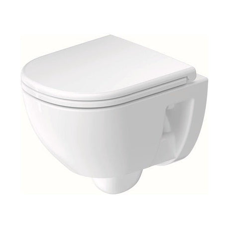 Duravit D - Code Wall - Mounted Toilet Compact 480 mm - White High Gloss – 25150900002 - TAP 'N' SHOWER