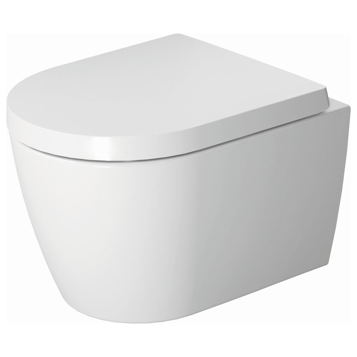 Duravit Me By Starck Compact Wall Mounted Toilet Rimless - High Gloss White - 2530090000