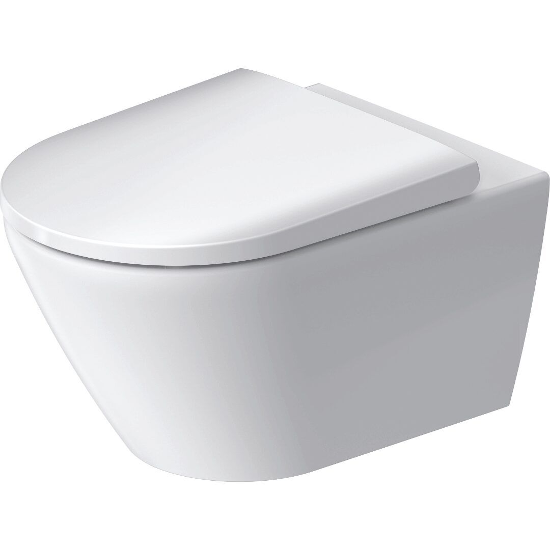 Duravit D-neo Wall Hung Rimless Toilet 400mm X 370mm X 540mm - White - 2577092600
