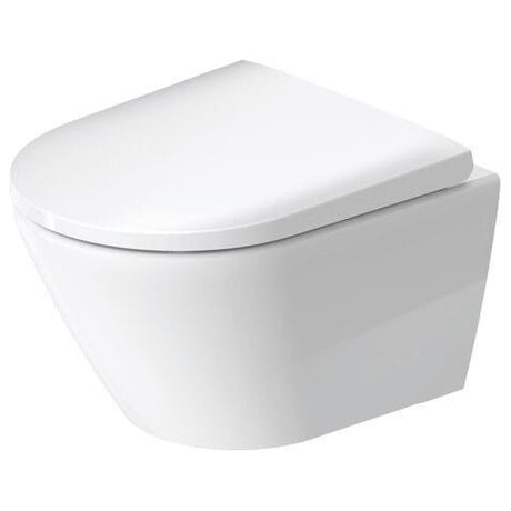 Duravit D - neo Wall Hung Compact Rimless Toilet 400mm X 370mm X 480mm - White - 2588098900 - TAP 'N' SHOWER