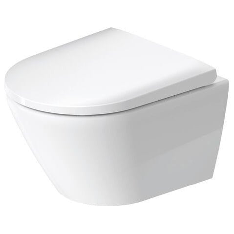Duravit D - neo Wall Hung Compact Rimless Toilet 400mm X 370mm X 480mm - White - 2588098900 - TAP 'N' SHOWER