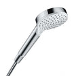 Hansgrohe Crometta Hand Shower 100 1jet - White/Chrome - 26331400