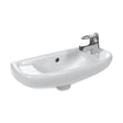 Eastbrook Kompact 1 Tap Hole Cloakroom Basin 510mm - White - 27.0391 - TAP 'N' SHOWER