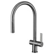 JTP Vos Single Lever kitchen sink mixer in brushed black with pull-out spray and sleek modern design