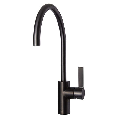 JTP Vos Single Lever Brushed Black Kitchen Sink Mixer - 27181BBL