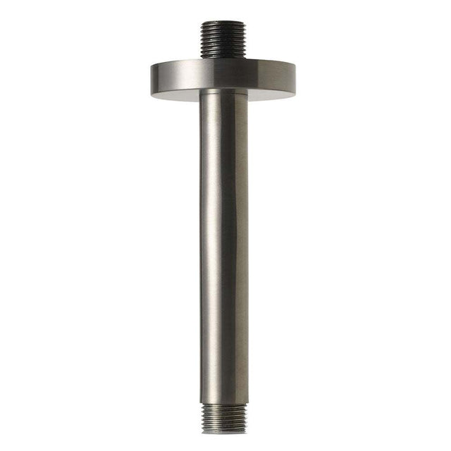 JTP Vos ceiling mounted brushed black shower arm with sleek modern design and durable finish
