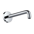 Hansgrohe Shower Arm 24.1 cm polished chrome brass durable bathroom fixture with 1/2 inch connection