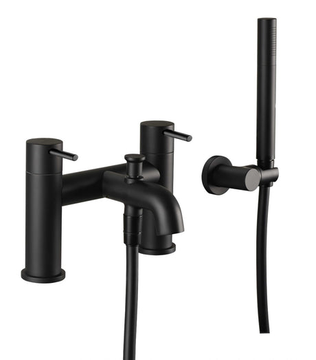 JTP VOS Bath Shower Mixer Tap with Kit - Matt Black - 28275MB