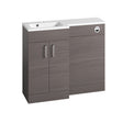 Oakham Montana Combination Basin & Toilet Vanity Unit Pack - Left Hand - 1000mm - Urban Grey