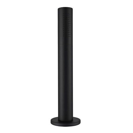 Matt black JTP Vos pullout handheld shower handset with waste drain and modern sleek design