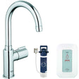Grohe Red Mono Chrome Boiling Hot Kitchen Sink Tap & Boiler 30060000