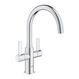 Grohe Eurosmart Two Handle Sink Mixer - Chrome - 30468000