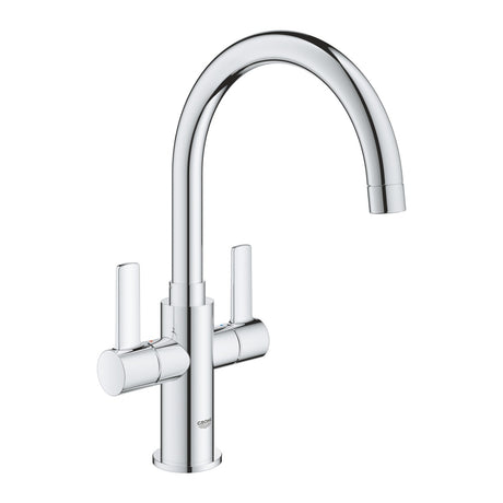 Grohe Eurosmart Two Handle Sink Mixer - Chrome - 30468000