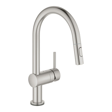 Grohe Minta Touch Electronic Single Lever Sink Mixer 1/2″ - Supersteel - 31358DC2