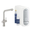 Grohe Blue Home L - spout - Supersteel - 31454DC1 - TAP 'N' SHOWER